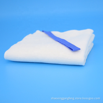 45x45cm-4ply prewashed blue loop gauze abdominal sponge
